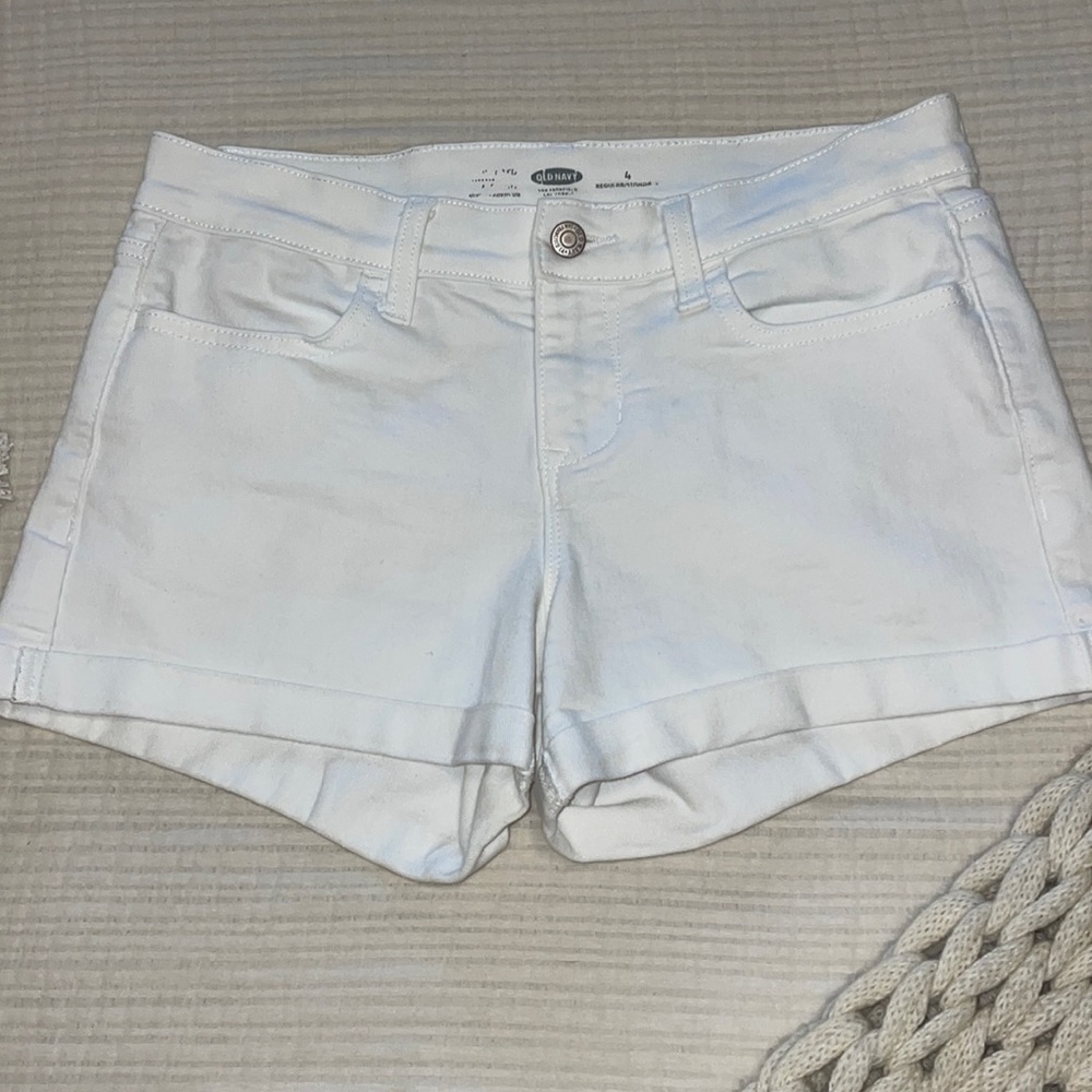 Old navy white jean shorts